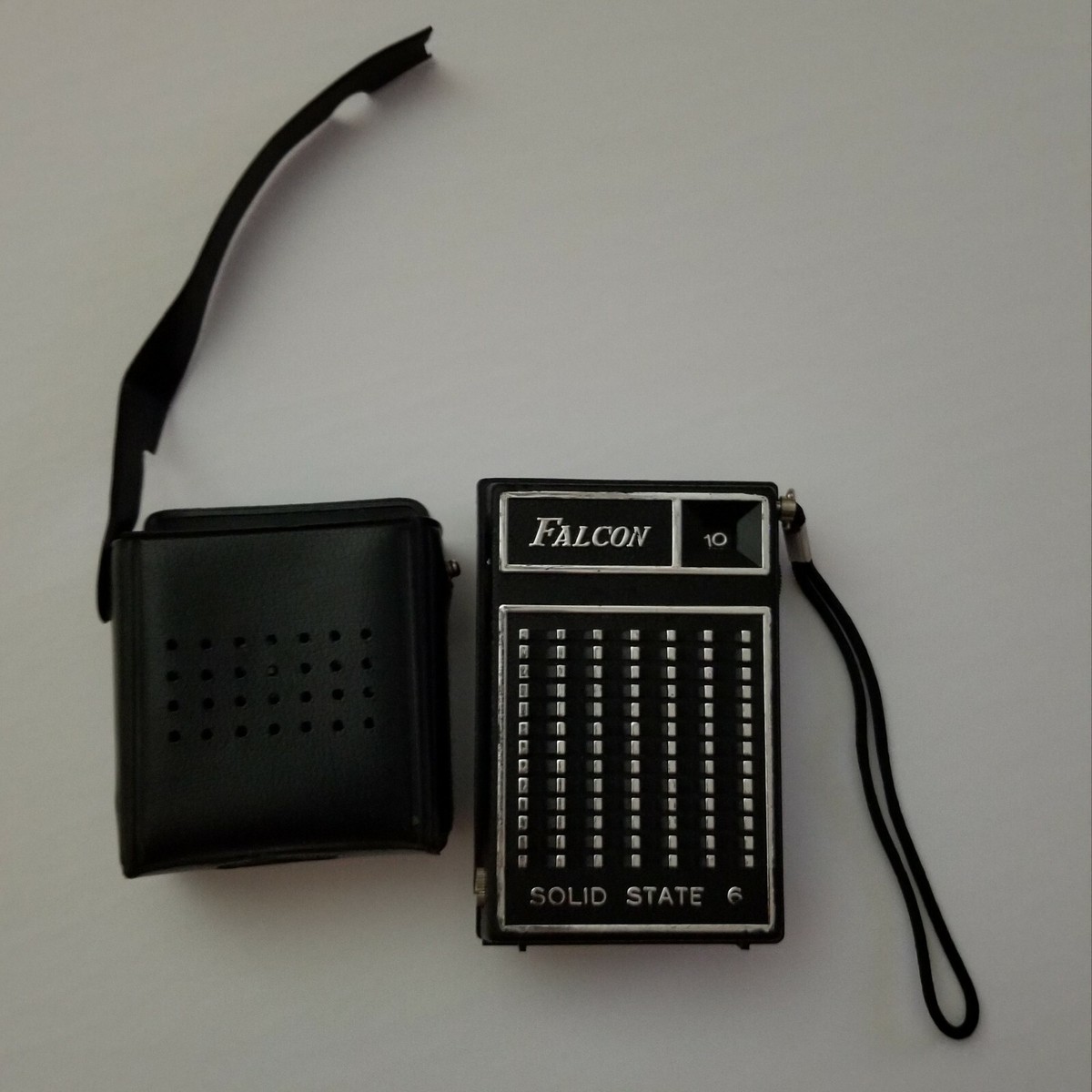 Vintage Six Transistor Radio Falcon with leather carrying Vintage Six Transistor Radio Falcon with leather carrying