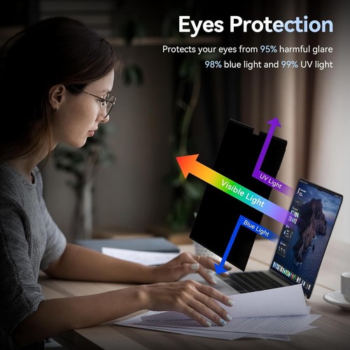Privacy Screen Protector for MacBook Pro 14 Inch (2021-2024, M1, M2) Easy On\Off - Picture 11 of 24