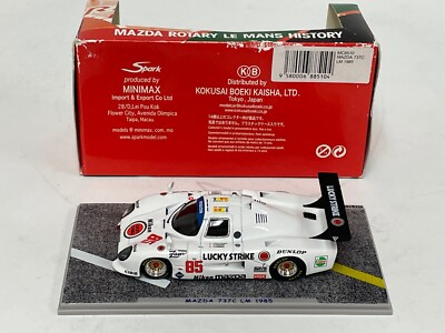 1/43 Spark Mazda 737C car #85 from the 1985 24 Hours of LeMans