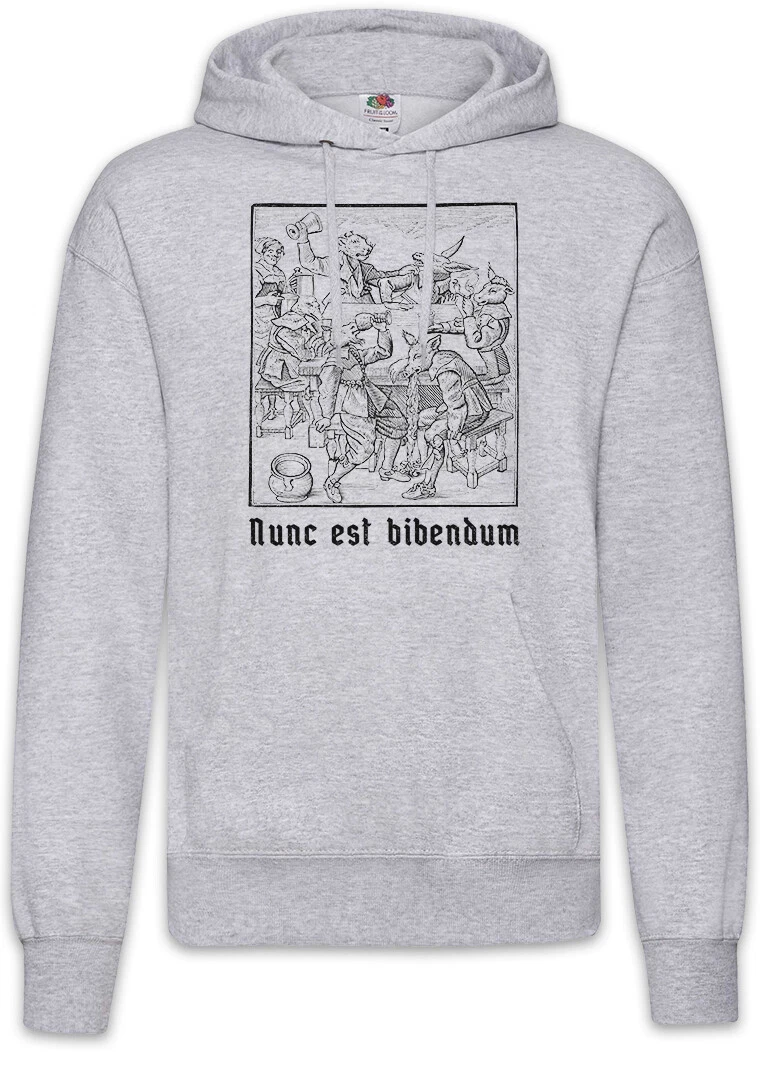 Nunc Est Bibendum Hoodie Pullover Medieval Party Wasted Teacher Professor