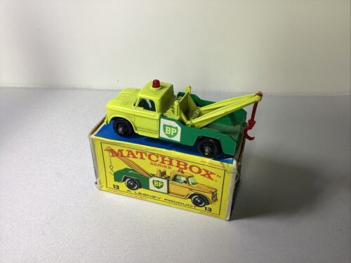 1960’s Lesney Matchbox No.13 BP Dodge Tow Truck In Original Box England - Picture 8 of 9