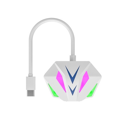 USB/Type-C To RJ45 Network Cable Adapter With RGB Atmosphere Lamp For Laptop*Q - Afbeelding 11 van 16