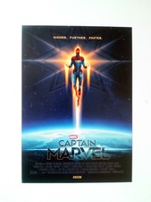 Captain Marvel IMAX Poster Brie Larson Samuel L Jackson Marvel Avengers A4