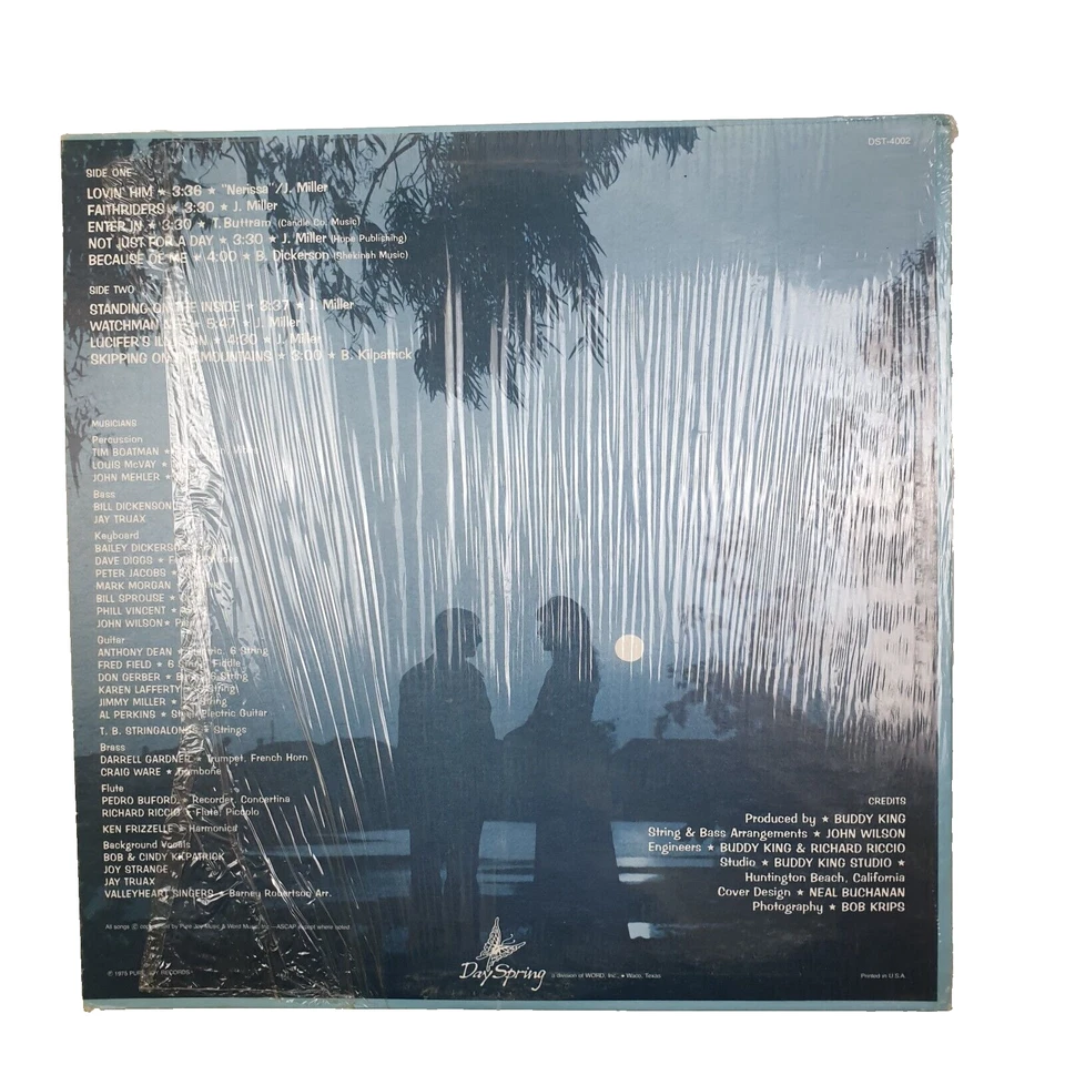 Jimmy Miller - Loving Him 33 RPM Vinyl LP Record, 1975, Gospel, Folk, Country - Image 2 of 4