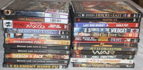 Lot 120 Kung Fu Martial Arts Karate DVD Movies Fighting Shaolin Samurai - Imagen 8 de 8