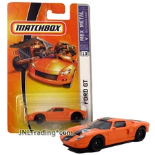 Year 2007 Matchbox MBX Metal 1:64 Die Cast Car #13 - Orange Sport Coupe FORD GT