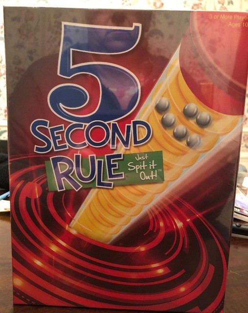 Five 5 Second Rule Just Spit it out Family Fun Party