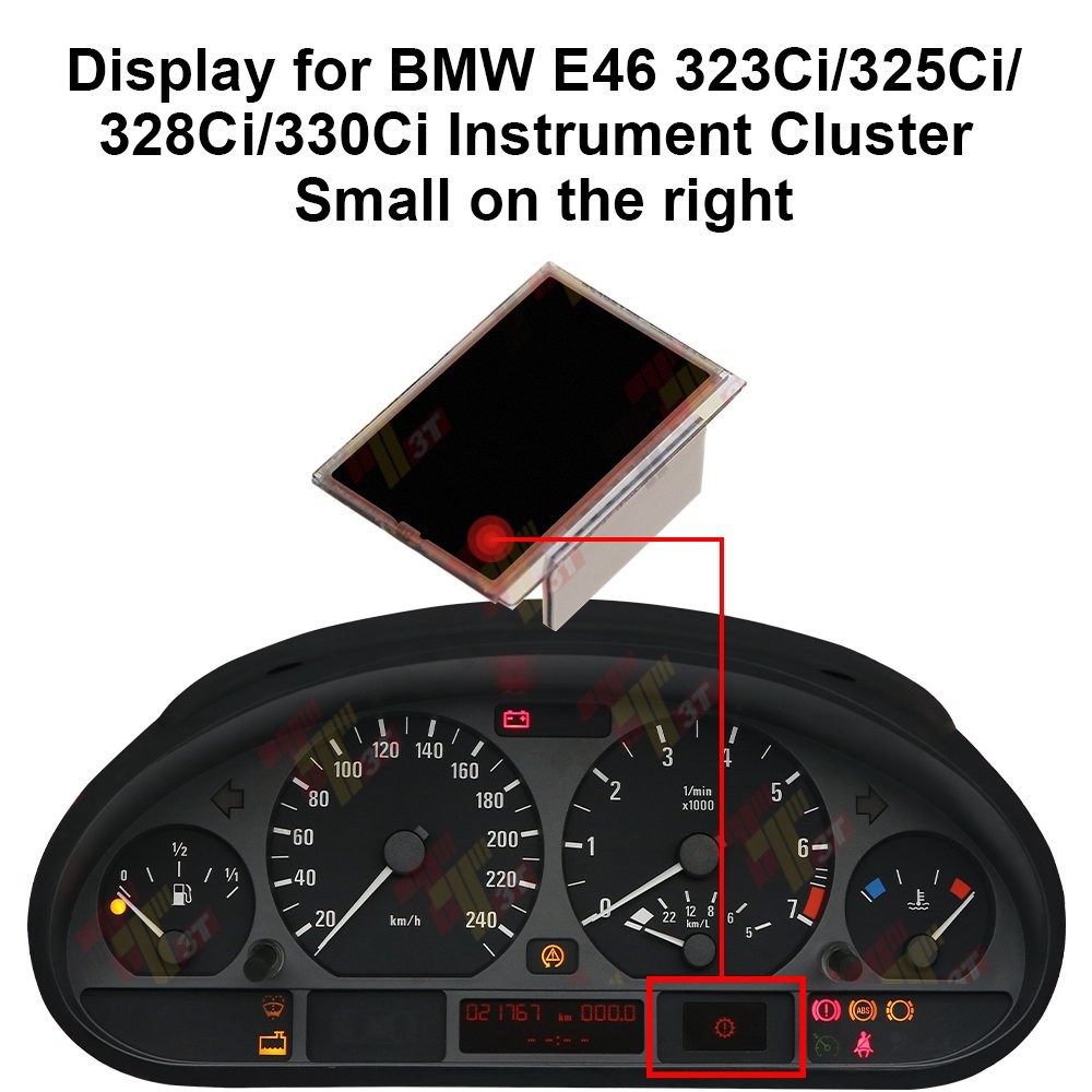 BMW E46 323Ci 325Ci 328Ci 330Ci Instrument Cluster Display for