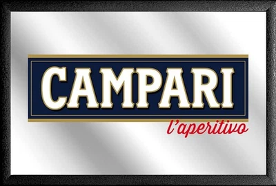 Campari Schrift Spiegel Mirror Wandspiegel Bar Restaurant Aperitif - Bild 1 von 2