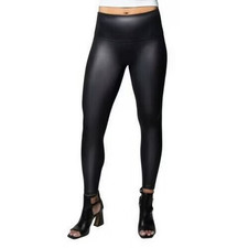 Jane and Bleecker Faux Leather Leggings Black Large L
