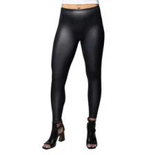 Jane and Bleecker Faux Leather Leggings Black Small S