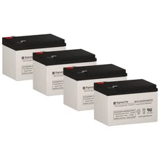 SP12-12 (T2) Rechargeable SLA Battery Set of 4 for Altronix AL602ULADAJ Alarm