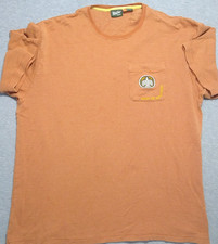 Howler Bros Shirt Pocket Patch Jacquard Cotton Burnt Orange Men's Short Sleeve