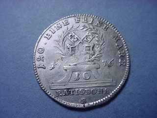 Germany Regensburg 10 Kreuzer DATED 1776 #103186