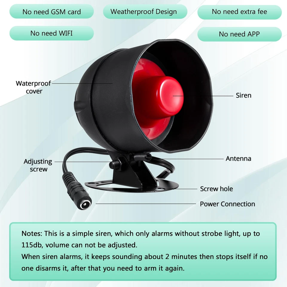 KERUI 2020 Upgraded Standalone Home Office Shop Security Alarm System - Image 3 of 4