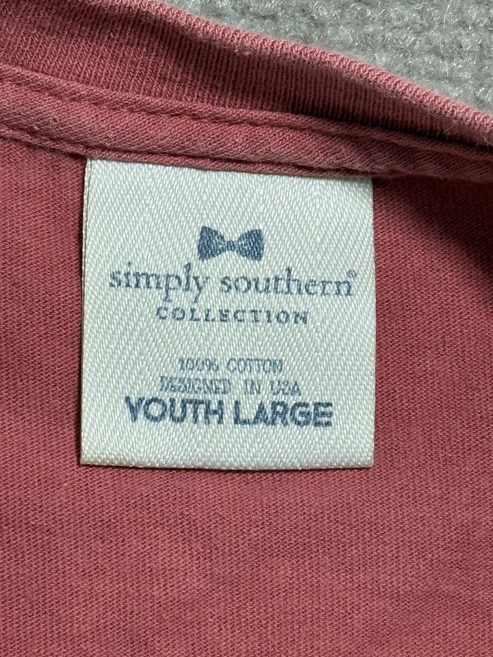 Camisa Simply Southern Juvenil Grande Rosa Mariposa Girasol Gráfico Manga Corta Foto 4 de 4