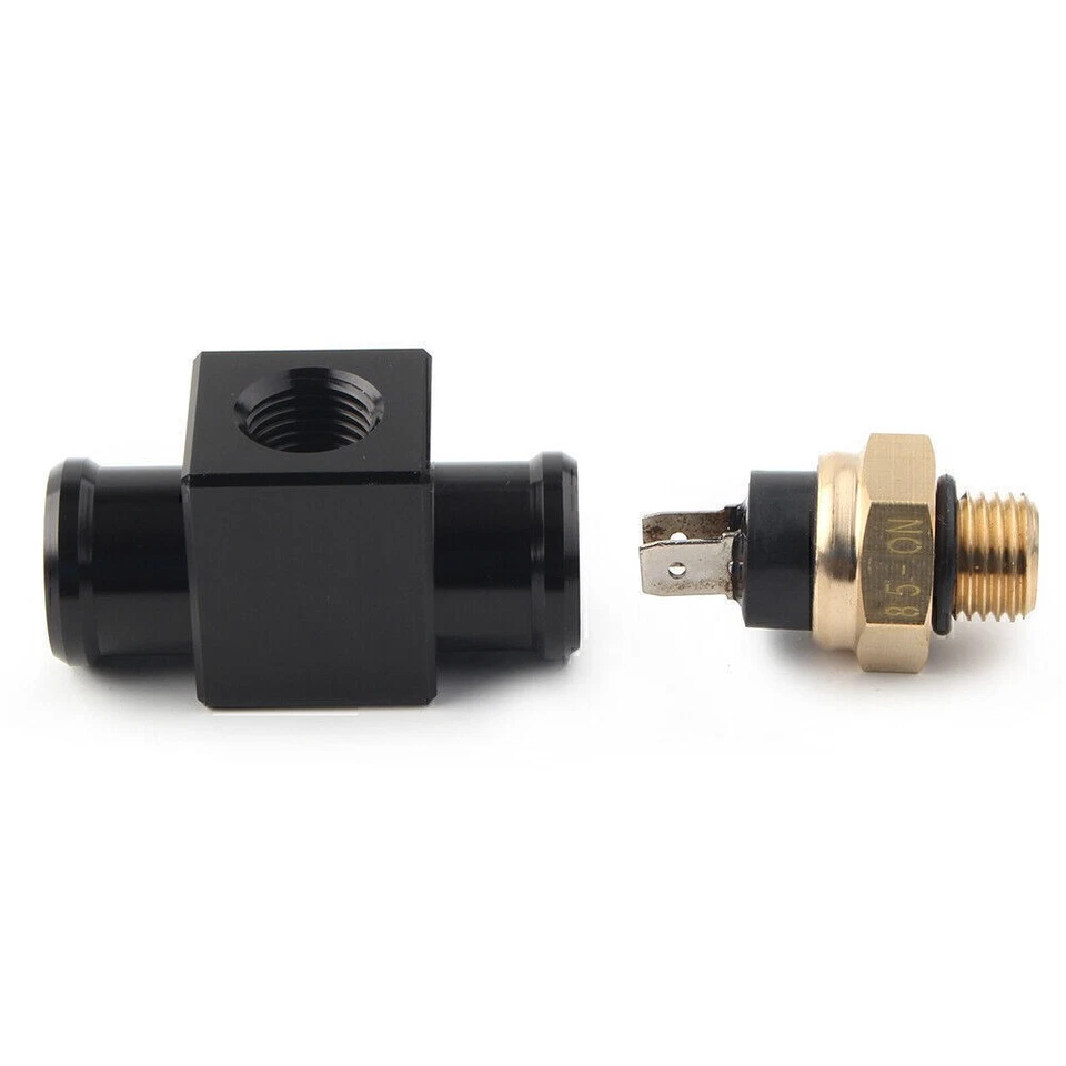 Interruptor térmico de temperatura del ventilador del radiador para Yamaha Kawasaki Honda Suzuki negro Foto 3 de 4