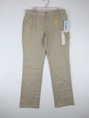 Cat & Jack Girls Straight Fit School Uniform Chino Pants Size 14