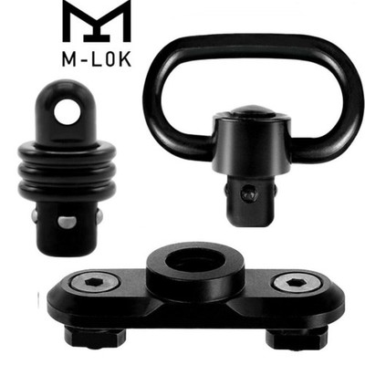 M-LOK QD Sling Mount Swivel with Quick Detach Stud Attachment Sling Adapter Base