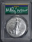 2025 $1 SILVER EAGLE UNC Matt Doherty Signed CELEBRITY MINT PCGS Gem BU A7345