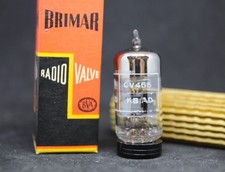 Brimar  CV455  /  12AT7   -     NOS  Black plates , perfectly balanced