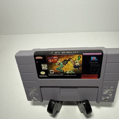 Earthworm Jim 2 II (Super Nintendo, SNES) Authentic Cartridge Only Tested Works