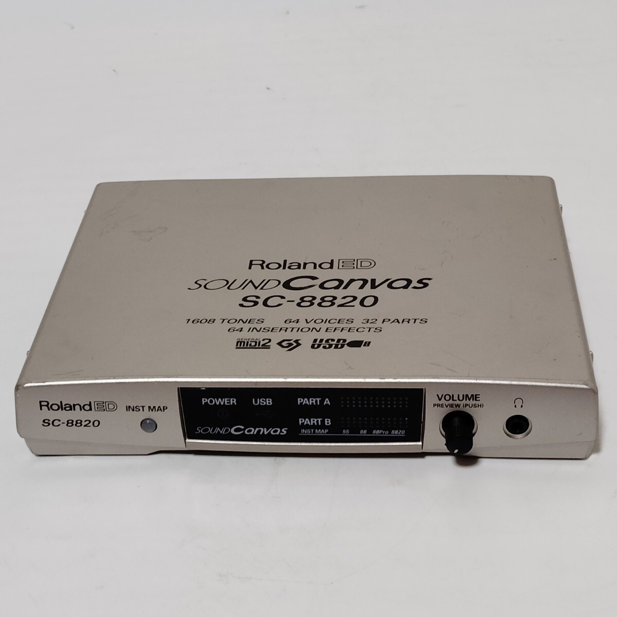 Roland SC-8820 MIDI音源モジュール Roland SC-8820 SOUND Canvas MIDI sound module Operation