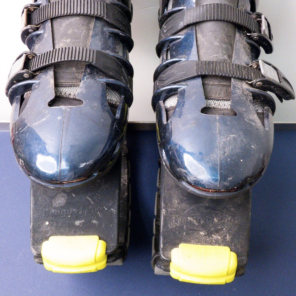 Sapatos de salto Kangoo KJXR3 X-Rebound masculino tamanho grande G preto amarelo - Imagem 2 de 4