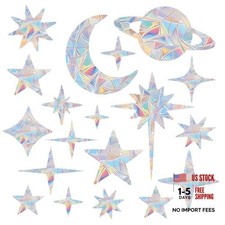 75PCS Window Clings Anti Collision Window Decals to Save Birds from Starry Sky