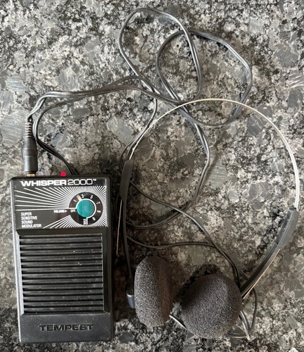 Vintage Whisper 2000 Personal Sound Modulator Amplification System WS2000 Tested