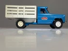 Vintage 1960s Tonka Blue Jeep Dump Truck Pressed Steel Farm Truck