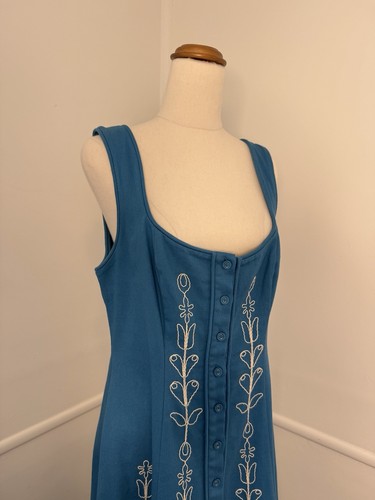 Vestido midi con cordón Alemais Donovan en zafiro talla AU 12 US 8 NUEVO CON ETIQUETAS - Imagen 7 de 10