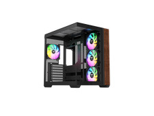 Thermaltake View 380 WS ARGB; Mid Tower Chassis; Side Wood Trim; 4x120mm ARGB