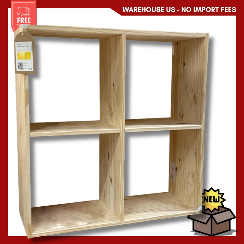 Новый полочный блок IKEA IVAR 31x12x33 дюйма - сосна, БЕСПЛАТНАЯ ДОСТАВКА - Изображение 4 из 4