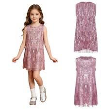 Girls Dress Fringe Skirt Cha-cha Dancewear Dance Celebration Performance Latin