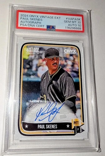 2024 Onyx Vintage Extended PAUL SKENES Auto #VAPASK PSA 10/10 Auto
