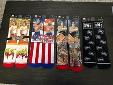 WWE Odd Sox Lot Of 4, New With Tags, WWF NWO WCW Size 6-13 Crew Socks