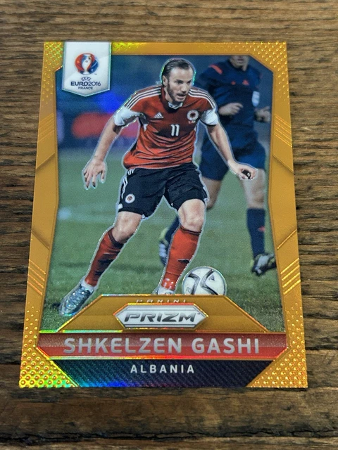 2016 Panini Prizm UEFA Euro Orange Prizm /20 Shkelzen Gashi #196 Albania