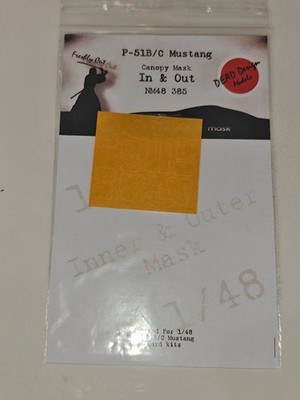 DEAD Design 1/48 P-51 B/C Mustang In and Out Mask for Eduard kits