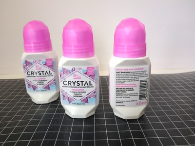 Crystal Mineral Roll on Vegan Deodorant for Women and Men Unscented 