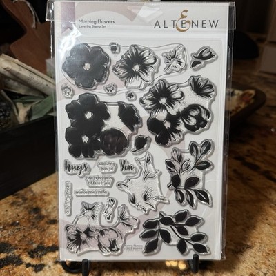 ALTENEW Morning Flowers Layering Stamp Set NEW $36 List 