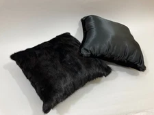 NWOT - Beautiful Dark Brown Mink Fur Pillows (14 X 16) - New Lining and Filler