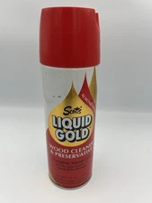 Vintage Scott's Liquid Gold Wood Cleaner 12oz Almond Scent Preservative