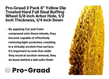 Pro-Graad 8 inch Full Sisal Buffing Wheel