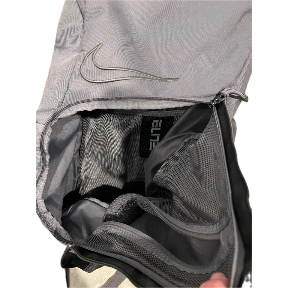 Mochila de baloncesto Nike Elite Pro Hoops gris negra Foto 3 de 4
