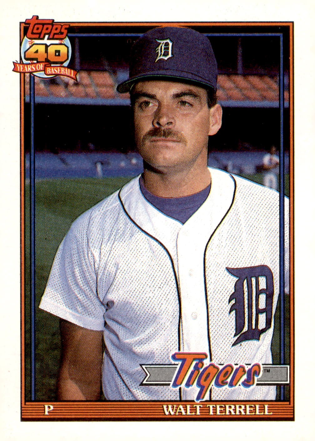 1991 Topps #328 Walt Terrell