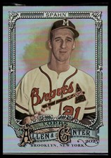 2025 Topps Allen & Ginter #33 Warren Spahn