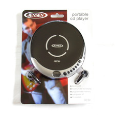 Jensen Portable CD Player CD-60 New Sealed Silver/Black