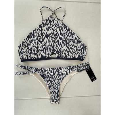 Tavik Swim Women Sz M Bikini Set Swimsuit Multicolor Print Swimwear 