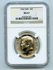 1966 Kennedy Silver Half Dollar 50c SMS NGC MS67